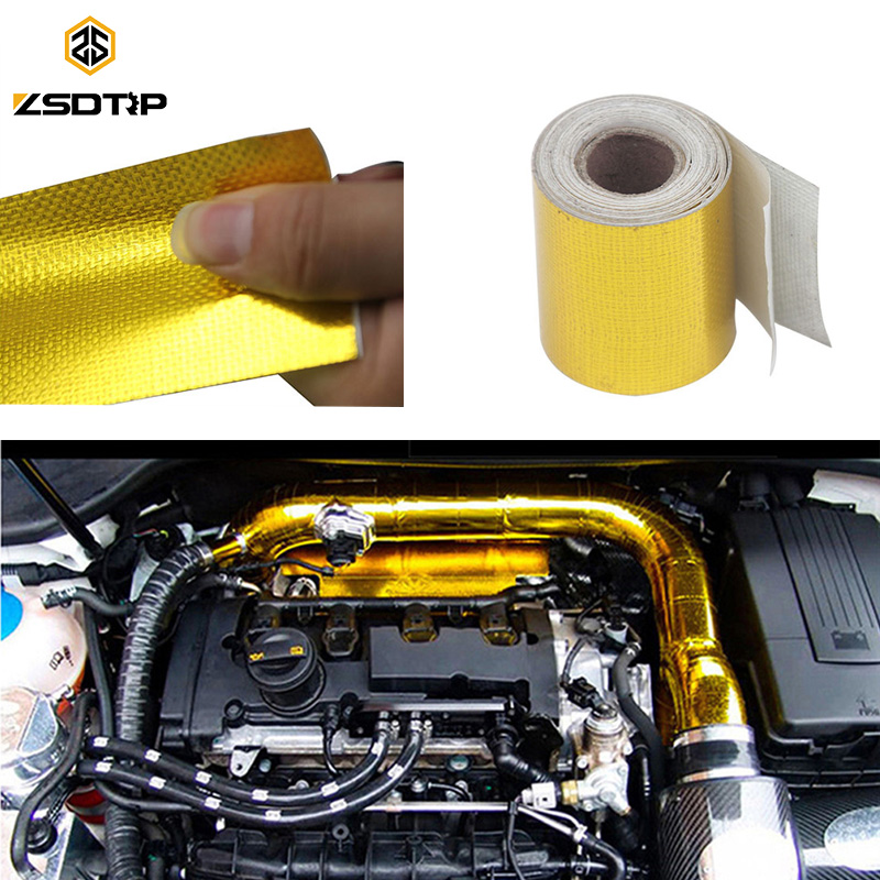 Exhaust Wrap Titanium - ZSDTRP 5M/10M/15M Egzoz Borusu Alüminyum Folyo