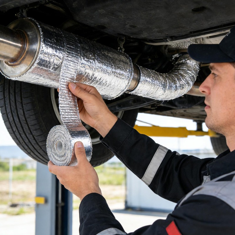 Araba Egzoz Borusu Yalıtım Ban - Exhaust Wrap Titanium incelemesi ve fiyatı
