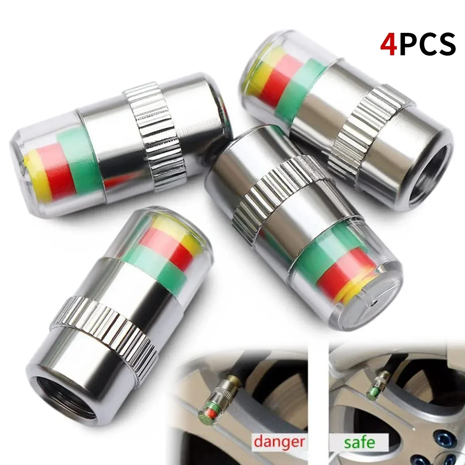 4/8 adet araba lastik valf kap - Tyre Pressure Gauge incelemesi ve fiyatı