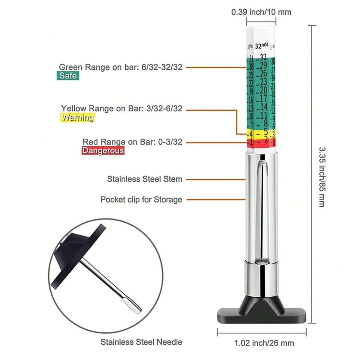 1 adet otomobil lastiği dişli  - Tyre Pressure Gauge incelemesi ve fiyatı