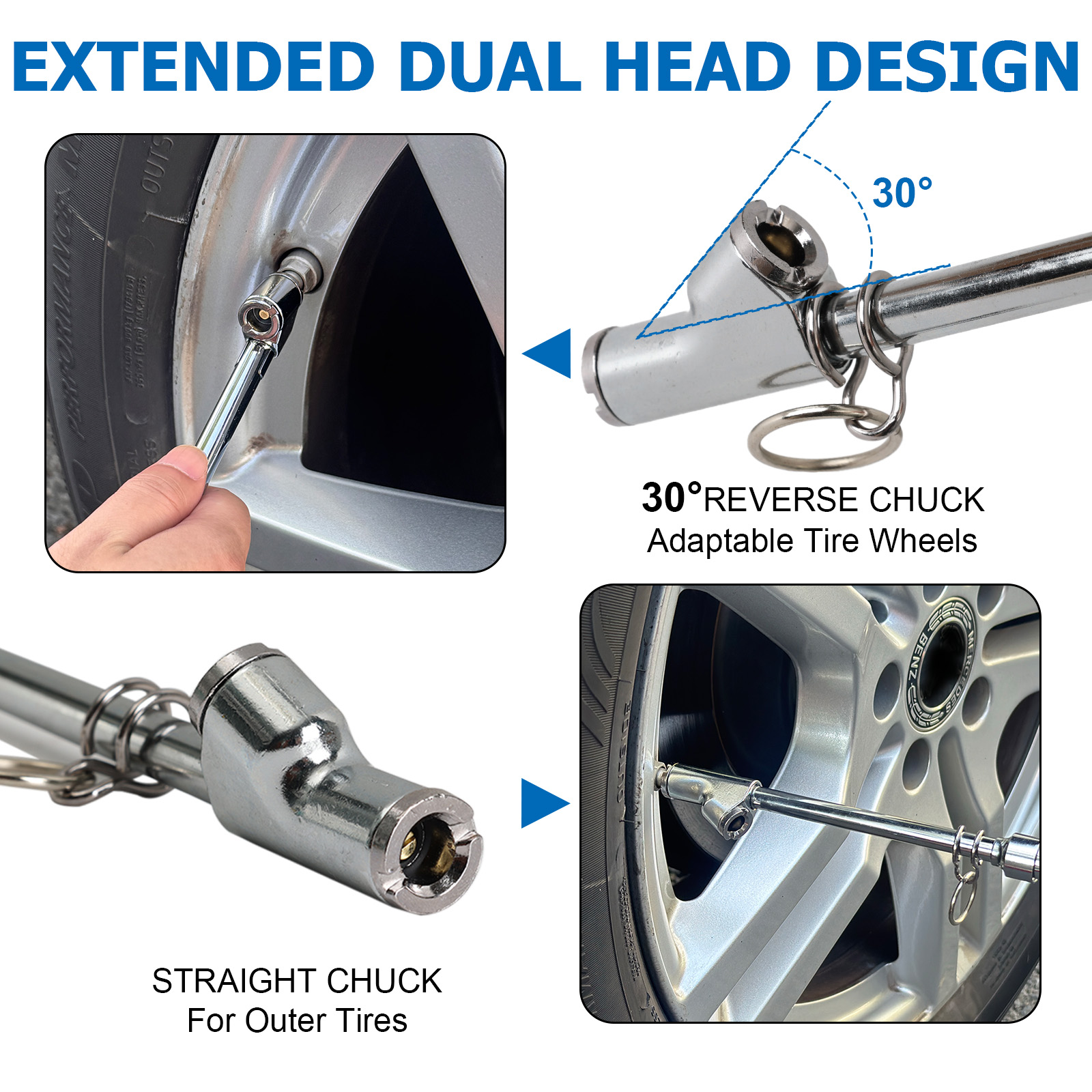 2X Çift Başlıklı ve Ölçekli La - Tyre Pressure Gauge incelemesi ve fiyatı